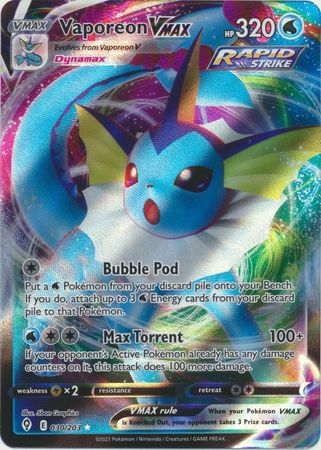 Vaporeon VMAX - 030/203 - Ultra Rare available at 401 Games Canada
