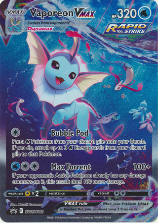 Vaporeon VMAX - SWSH182 - Alternate Art Promo available at 401 Games Canada