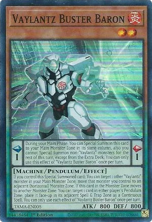 Vaylantz Buster Baron - TAMA-EN005 - Super Rare - 1st Edition available at 401 Games Canada