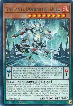 Vaylantz Dominator Duke - TAMA-EN008 - Rare - 1st Edition available at 401 Games Canada