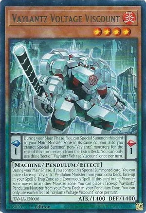 Vaylantz Voltage Viscount - TAMA-EN006 - Rare - 1st Edition available at 401 Games Canada