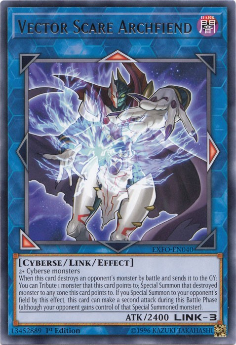 Vector Scare Archfiend - EXFO-EN040 - Rare - 1st Edition available at 401 Games Canada