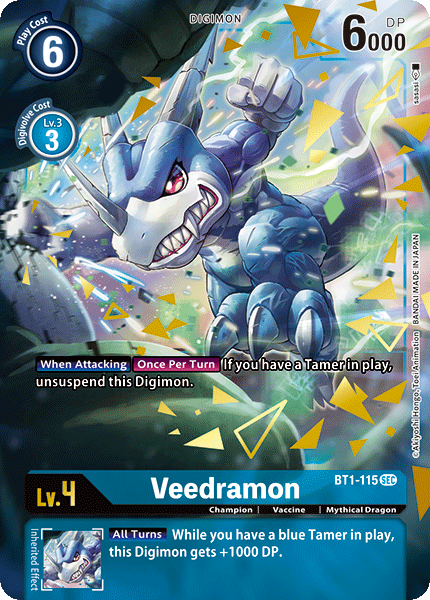 Veedramon (Alternate Art) - BT1-115 - Secret Rare available at 401 Games Canada
