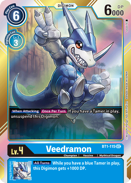 Veedramon - BT1-115 - Secret Rare available at 401 Games Canada