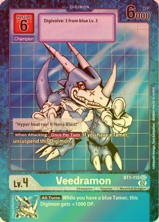 Veedramon (Resurgence Booster Reprint) - BT1-115 - Secret Rare (Foil) available at 401 Games Canada