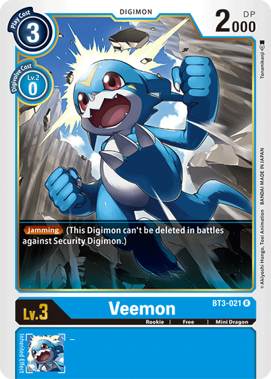 Veemon - BT3-021 - Rare available at 401 Games Canada