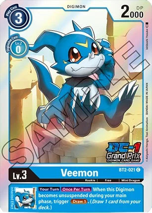 Veemon (DC-1 Grand Prix) - BT2-021 - Promo available at 401 Games Canada