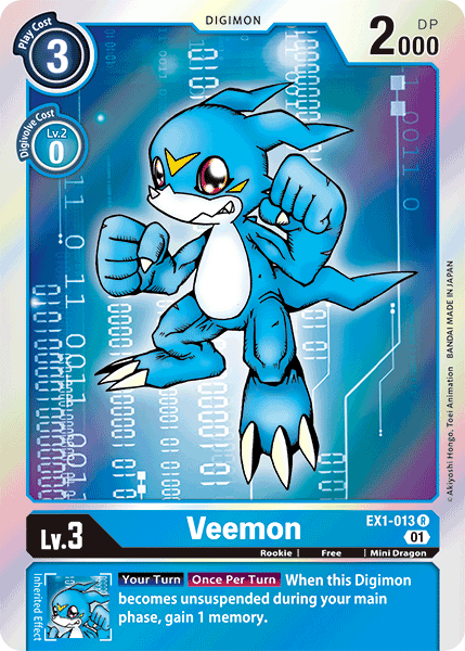 Veemon - EX1-013 - Rare available at 401 Games Canada