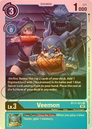 Veemon (Foil) - BT11-023 - Uncommon available at 401 Games Canada