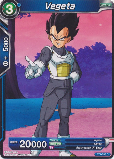 Vegeta - BT1-038 - Common available at 401 Games Canada