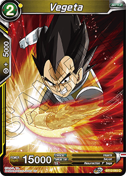 Vegeta - BT12-093 - Common available at 401 Games Canada