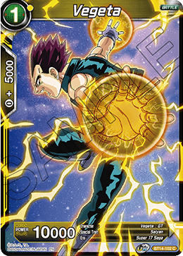 Vegeta - BT14-102 - Common available at 401 Games Canada