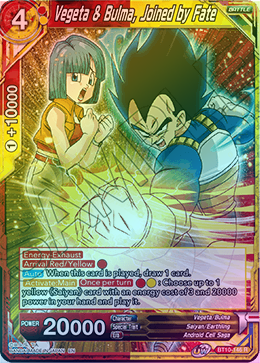 Vegeta & Bulma, Joined by Fate - BT10-146 - Rare (FOIL) available at 401 Games Canada