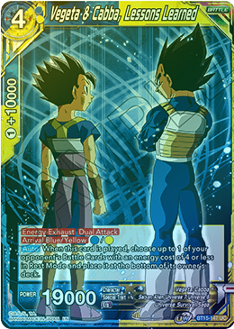 Vegeta & Cabba, Lessons Learned - BT15-147 - Uncommon (FOIL) available at 401 Games Canada