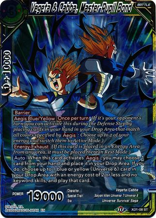 Vegeta & Cabba, Master-Pupil Bond - XD1-08 - Starter Rare (Foil) available at 401 Games Canada