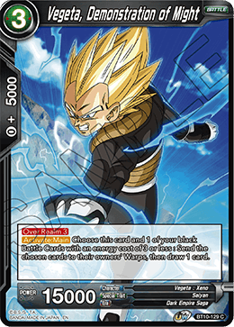 Vegeta, Demonstration of Might - BT10-129 - Common (FOIL) (Reprint) available at 401 Games Canada