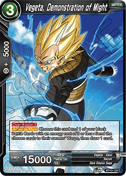 Vegeta, Demonstration of Might - BT10-129 - Common available at 401 Games Canada