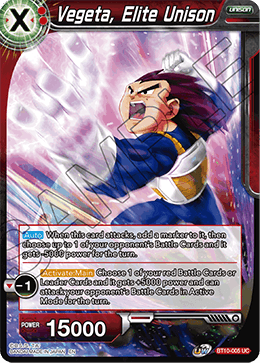 Vegeta, Elite Unison - BT10-005 - Uncommon (FOIL) (Reprint) available at 401 Games Canada