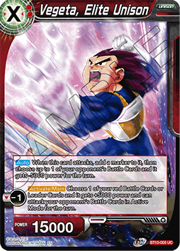 Vegeta, Elite Unison - BT10-005 - Uncommon available at 401 Games Canada