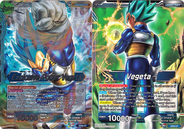 Vegeta / Explosive Power Vegeta - EX03-07 - Expansion Rare available at 401 Games Canada