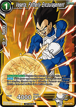 Vegeta, Fatherly Encouragement - P-372 - Promo available at 401 Games Canada