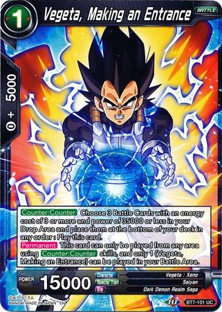 Vegeta, Making an Entrance - BT7-101 - Uncommon available at 401 Games Canada