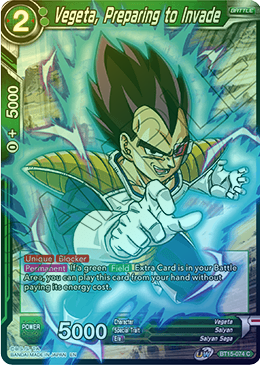 Vegeta, Preparing to Invade - BT15-074 - Common (FOIL) available at 401 Games Canada