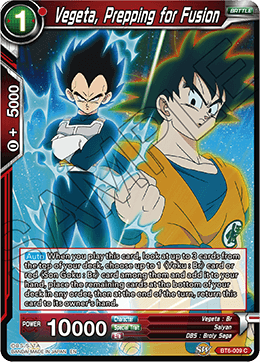 Vegeta, Prepping for Fusion - BT6-009 - Common (FOIL) available at 401 Games Canada