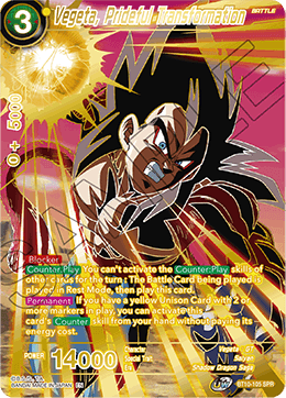 Vegeta, Prideful Transformation - BT10-105 - Special Rare (SPR) (Reprint) available at 401 Games Canada