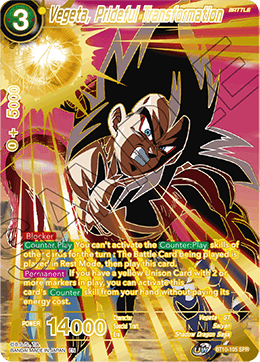 Vegeta, Prideful Transformation - BT10-105 - Special Rare (SPR) available at 401 Games Canada