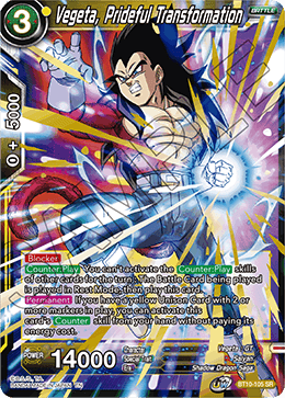 Vegeta, Prideful Transformation - BT10-105 - Super Rare (Reprint) available at 401 Games Canada