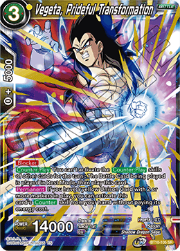 Vegeta, Prideful Transformation - BT10-105 - Super Rare available at 401 Games Canada