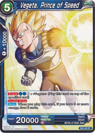 Vegeta, Prince of Speed - SD1-05 - Starter Rare available at 401 Games Canada