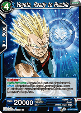 Vegeta, Ready to Rumble - BT11-053 - Rare available at 401 Games Canada