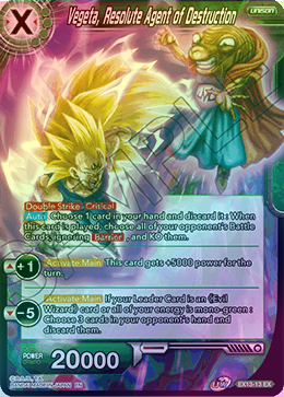 Vegeta, Resolute Agent of Destruction - EX13-13 - Expansion Rare (Foil) available at 401 Games Canada