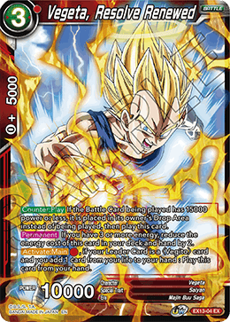 Vegeta, Resolve Renewed - EX13-04 - Expansion Rare available at 401 Games Canada