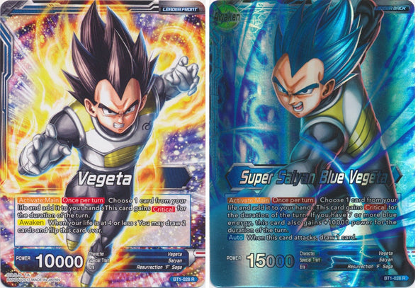 Vegeta // Super Saiyan Blue Vegeta - BT1-028 - Rare available at 401 Games Canada