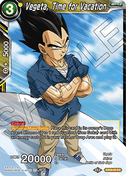 Vegeta, Time for Vacation - EX09-02 - Expansion Rare available at 401 Games Canada