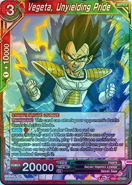 Vegeta, Unyielding Pride - EB1-57 - Uncommon (FOIL) available at 401 Games Canada