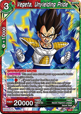 Vegeta, Unyielding Pride - EB1-57 - Uncommon available at 401 Games Canada