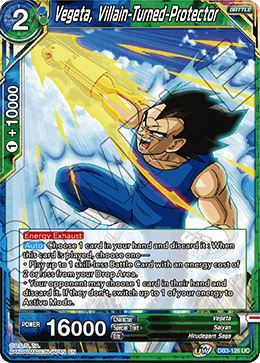 Vegeta, Villain-Turned-Protector - DB3-126 - Uncommon available at 401 Games Canada