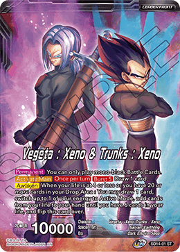 Vegeta : Xeno & Trunks : Xeno - SD14-01 - Starter Rare available at 401 Games Canada