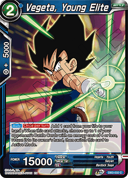 Vegeta, Young Elite - DB3-032 - Common available at 401 Games Canada