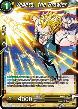 Vegeta, the Brawler - BT14-101 - Common available at 401 Games Canada