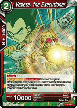 Vegeta, the Executioner - EB1-04 - Common available at 401 Games Canada