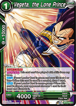 Vegeta, the Lone Prince - BT10-068 - Common (FOIL) (Reprint) available at 401 Games Canada