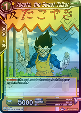 Vegeta, the Sweet-Talker - BT8-072 - Common (FOIL) available at 401 Games Canada