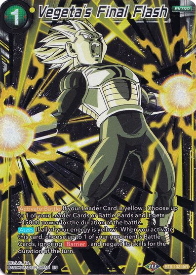 Vegeta's Final Flash - BT9-133 - Iconic Attack Rare (Collector's Selection Vol. 1) available at 401 Games Canada