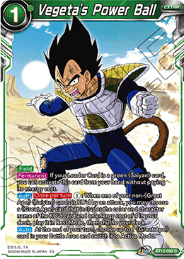 Vegeta's Power Ball - BT15-090 - Common available at 401 Games Canada