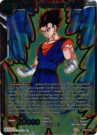 Vegito, Polymorphic Potara - EX06-02 - Expansion Rare (Foil) available at 401 Games Canada